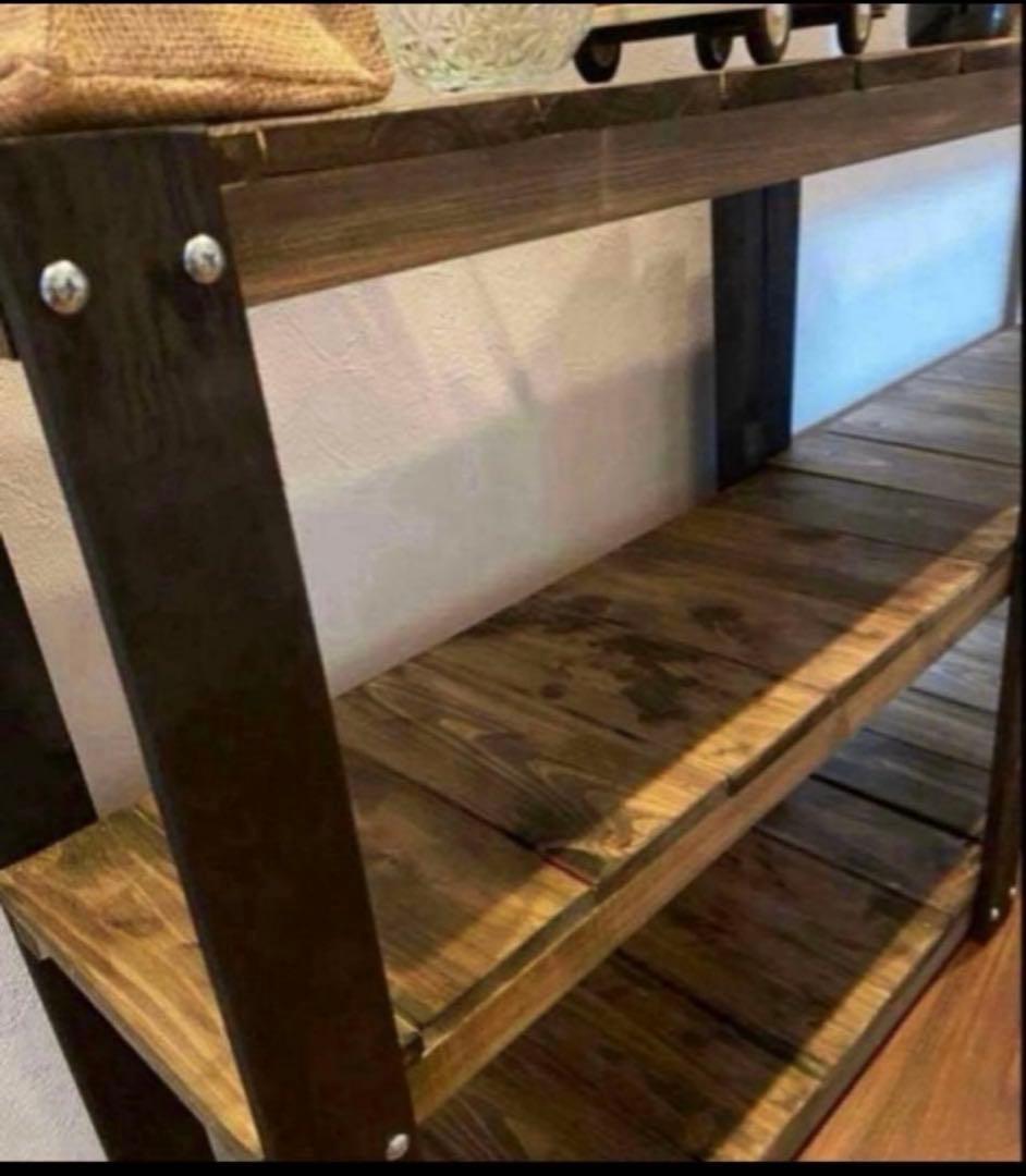 アイアン風3段ラック　ブルックリン