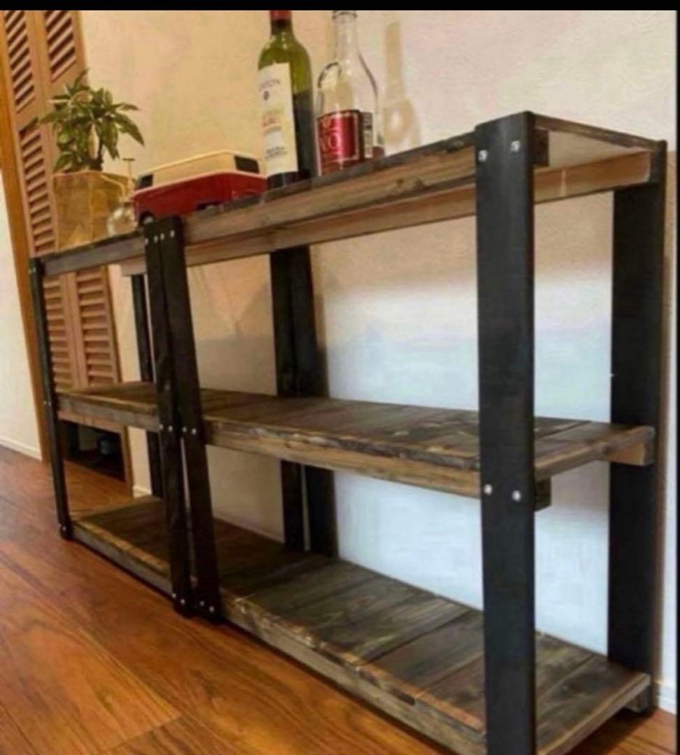 アイアン風3段ラック　ブルックリン