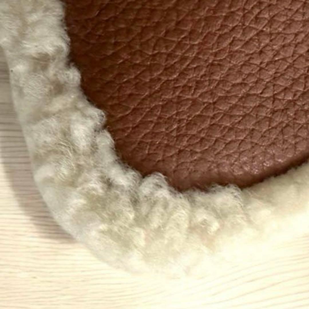 コーチ　シグニチャー【COACH】レザー　リストレット　ポーチ　ムートン　正規品