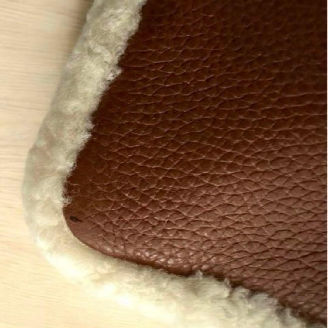 コーチ　シグニチャー【COACH】レザー　リストレット　ポーチ　ムートン　正規品