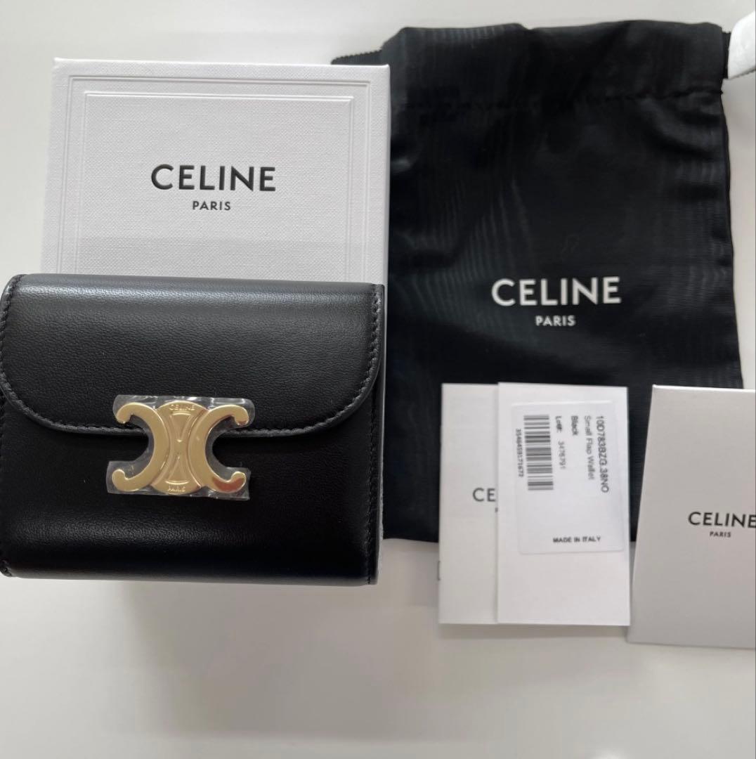 美品 CELINE 三つ折財布