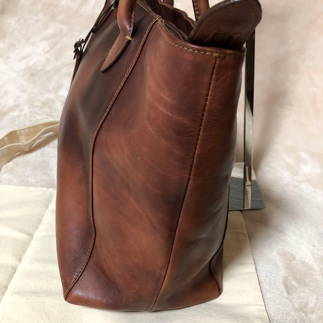 ★Tak Su★マザーハウス　トートバッグ　アンティーク　レザー　A4