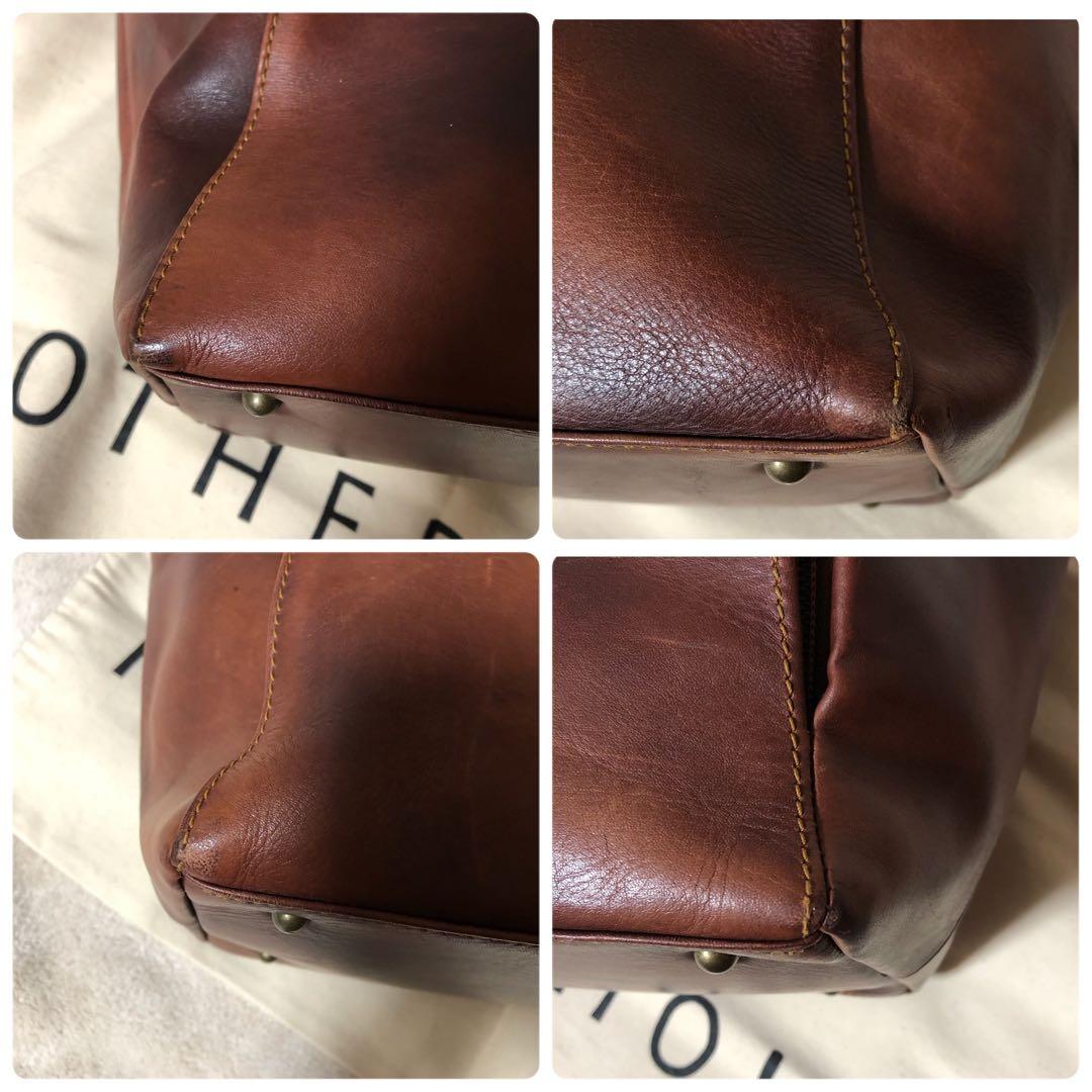 ★Tak Su★マザーハウス　トートバッグ　アンティーク　レザー　A4