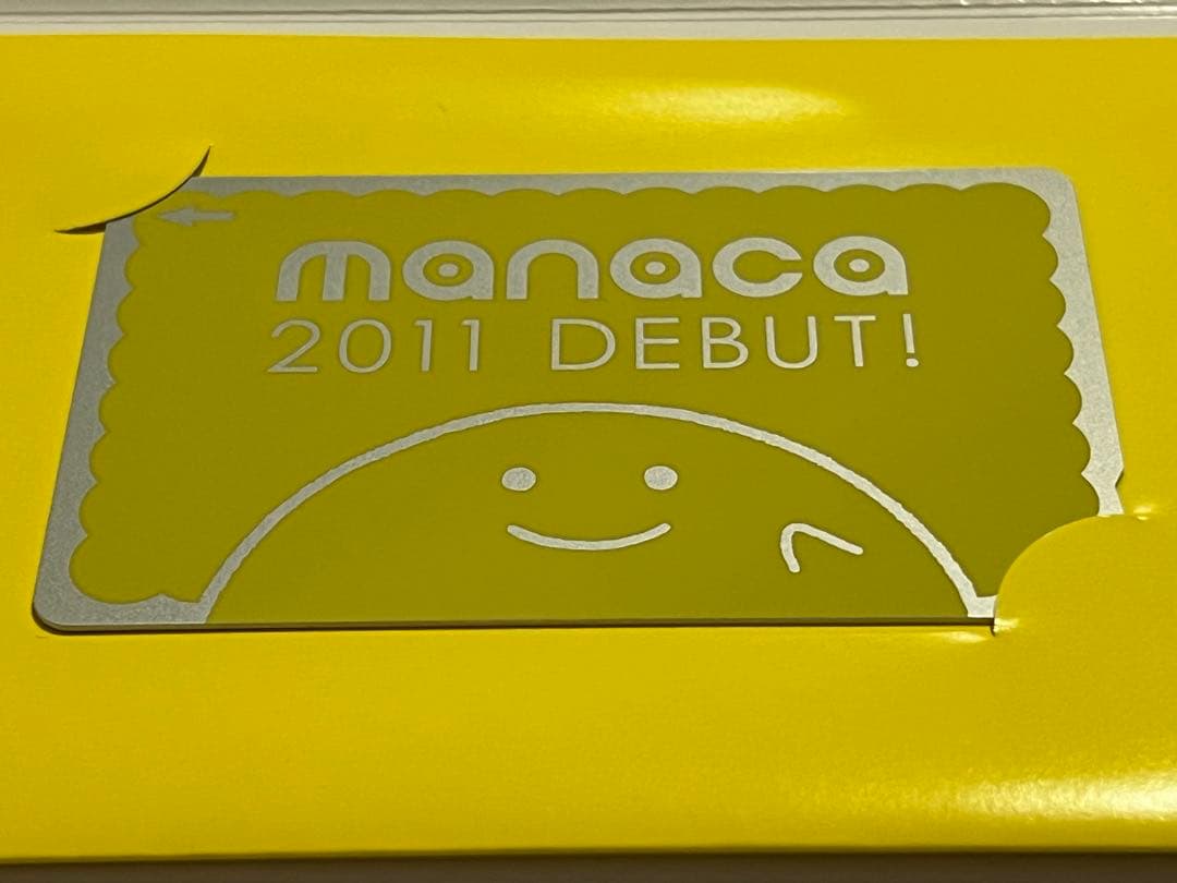 manaca デビュー 記念 マナカ 台紙付き