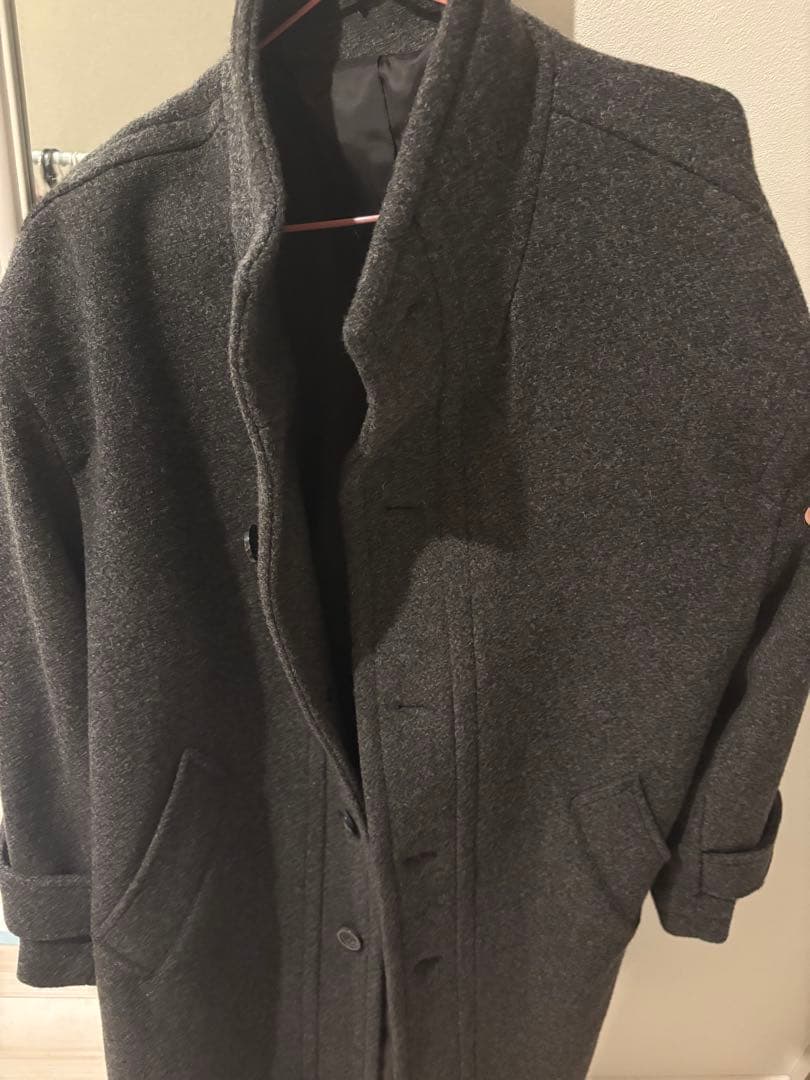 coorグレー ハイネックコート