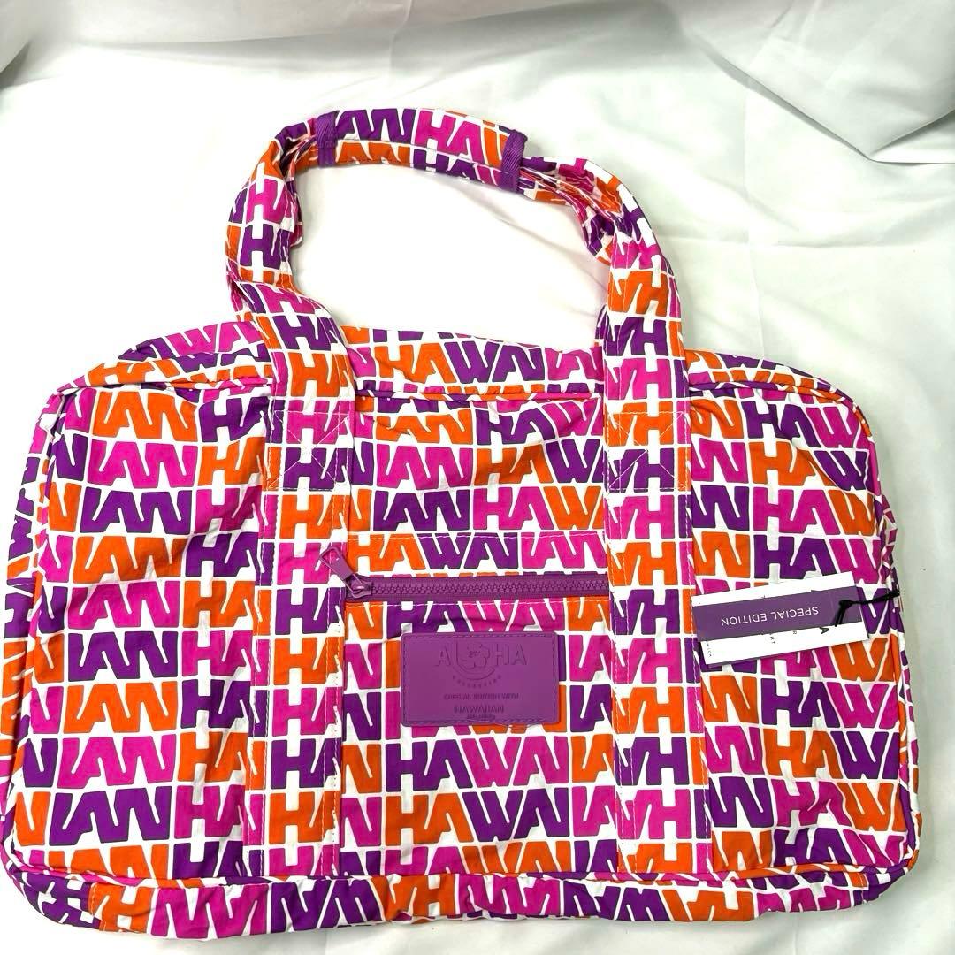 ホ*能様 【公式完売品】ALOHA ハワイアン航空　コラボ　ボストンバッグ　希少
