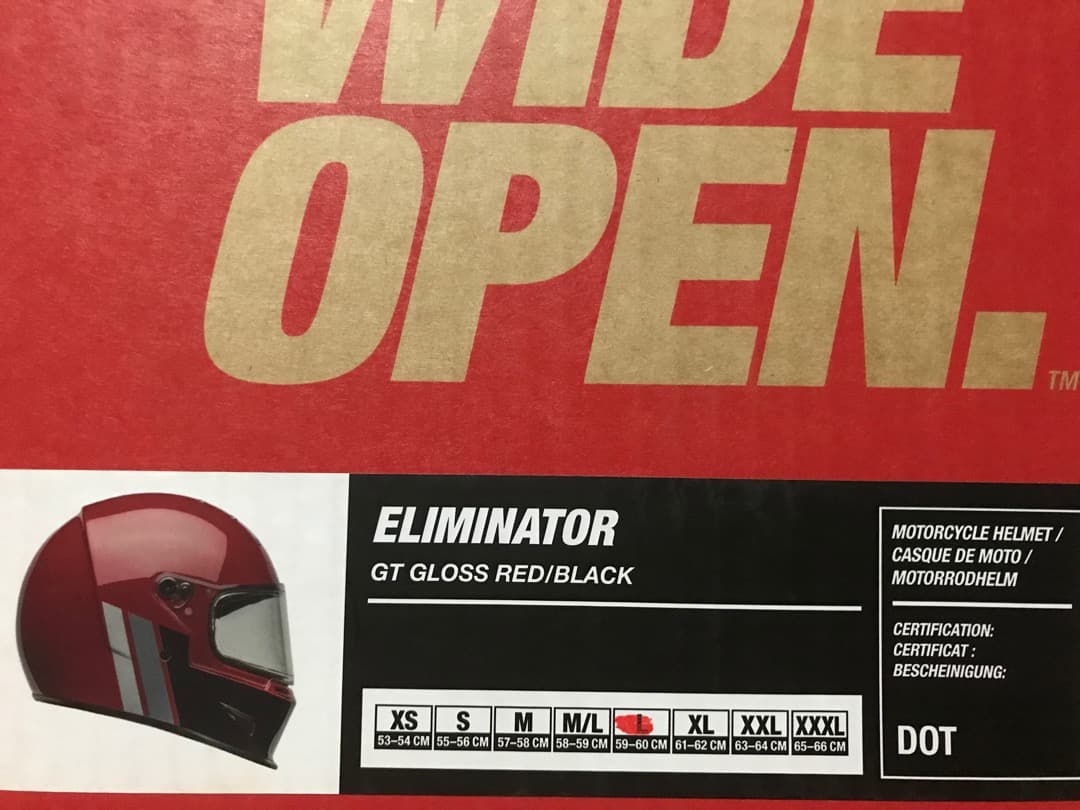 BELL Eliminator L ベル エリミネーター ヘルメット レッド