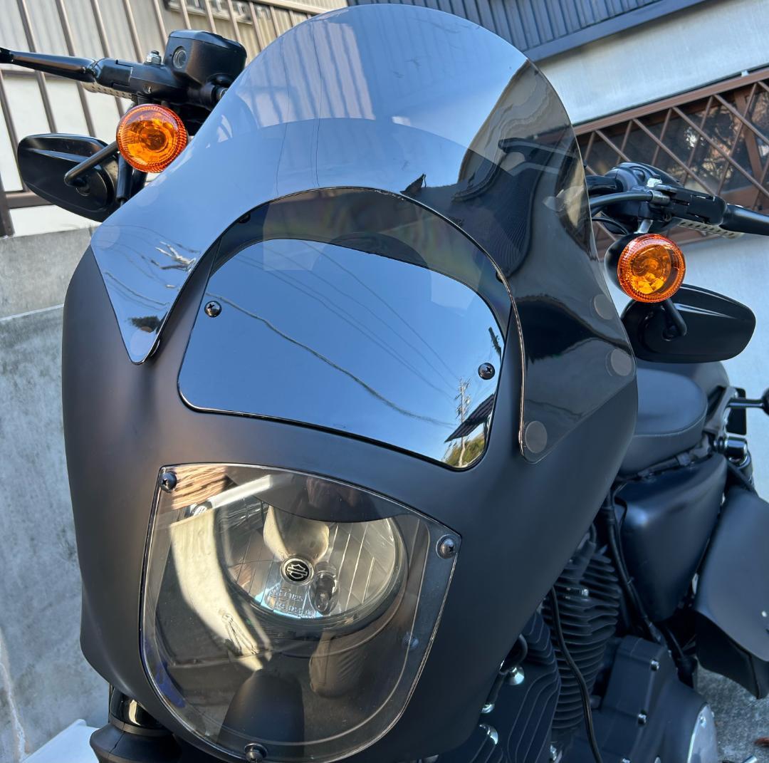 ハーレー クォーターフェアリング用 リップスクリーン ラミナータイプ