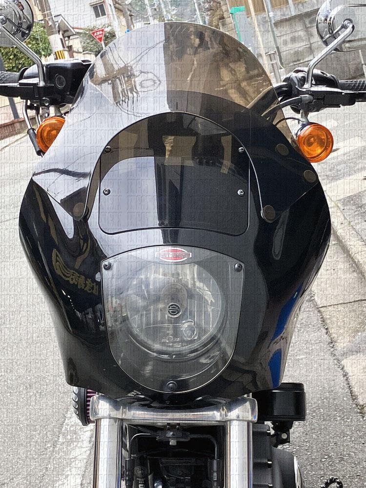 ハーレー クォーターフェアリング用 リップスクリーン ラミナータイプ