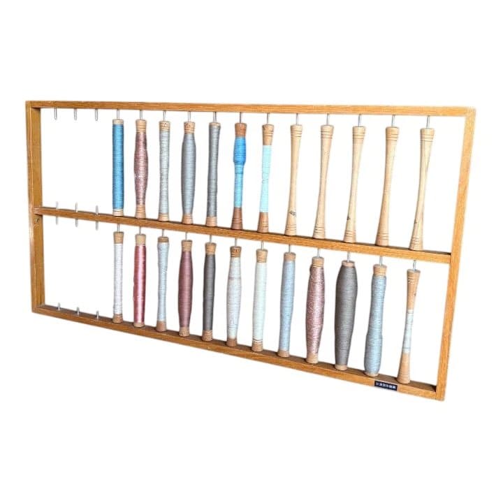 大管24本セット 大管立て 東京手織機 織り機　織物道具 手織り