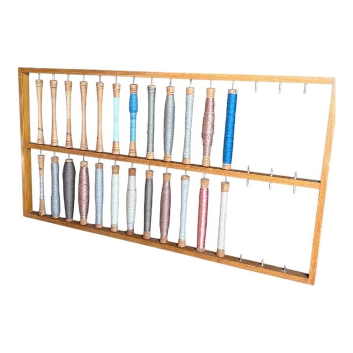 大管24本セット 大管立て 東京手織機 織り機　織物道具 手織り
