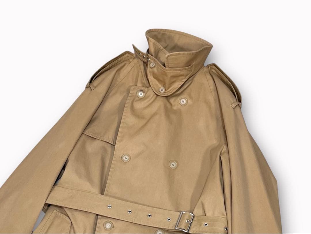 ポロバイ ラルフローレン　一枚袖 トレンチ コート　イタリア製　ロング丈　90s