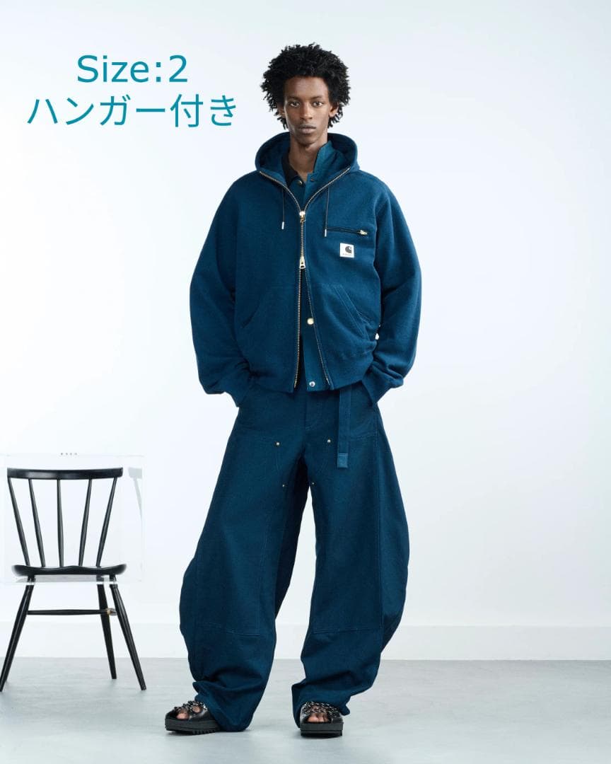 【26ss、サイズ2】sacai × Cotton Jersey Hoodie