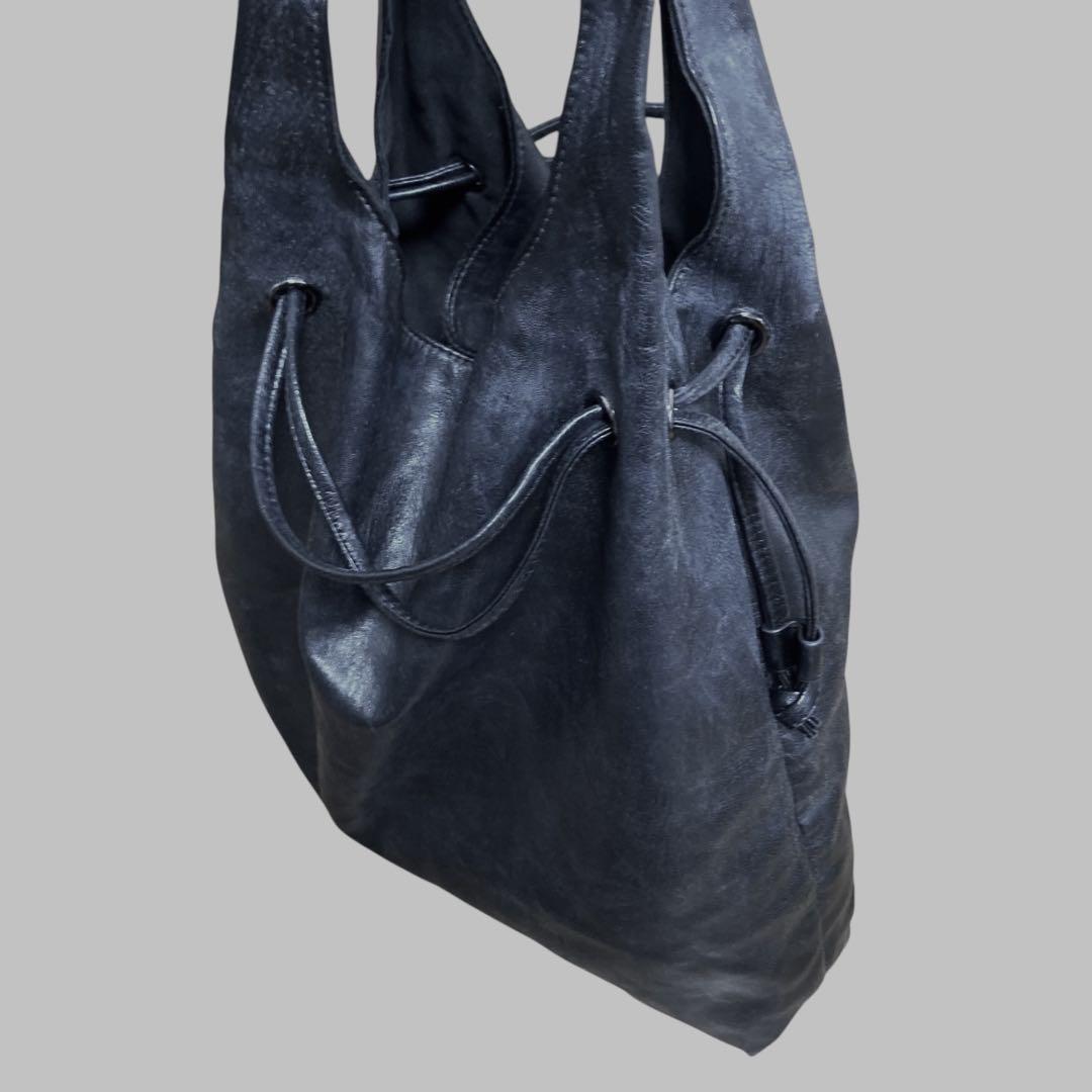 バッグ LARGE LEATHER SHOULDER TOTE BAG 572B