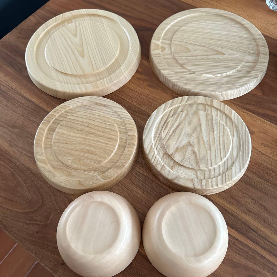 高橋工芸　KAMIプレート24cm 18cm Cara ボウル12cm六点セット