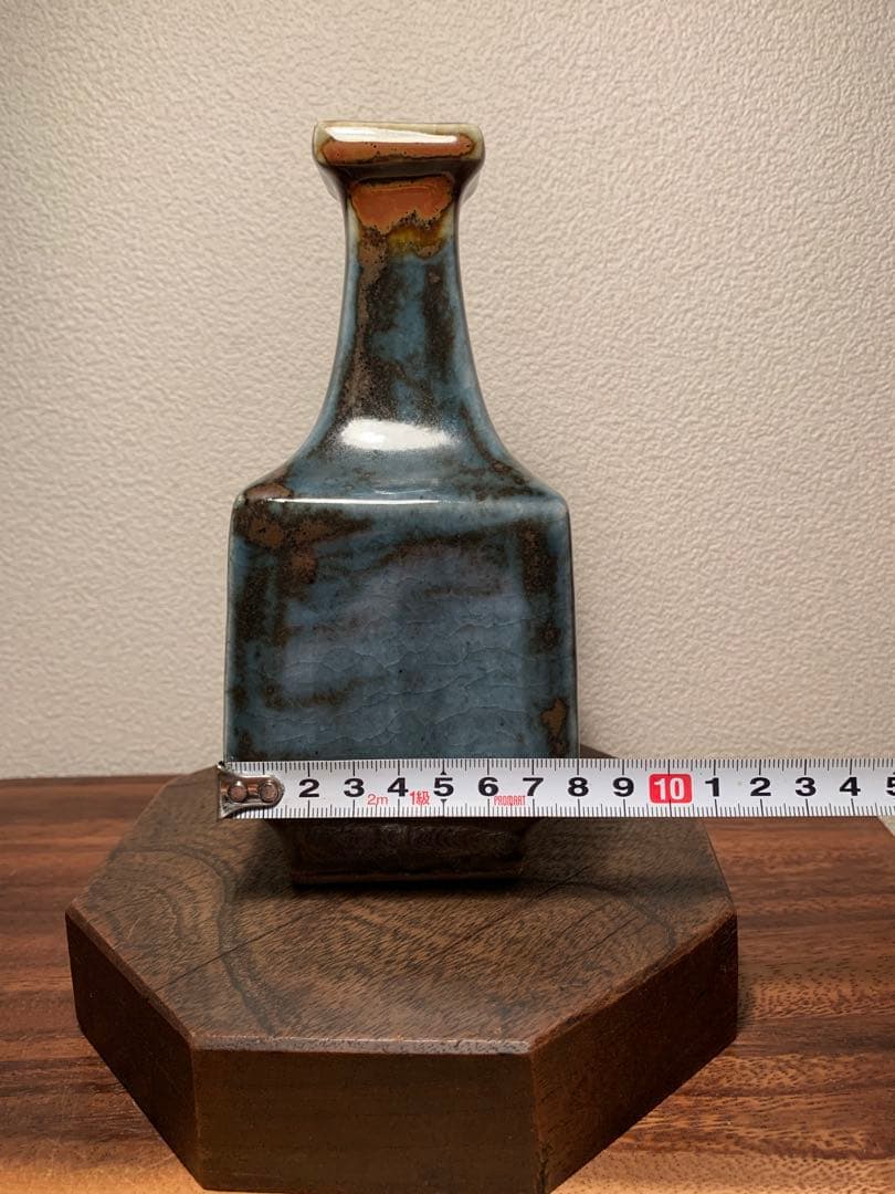 河井武一 呉須方壺 花器 民藝 河井寛次郎 河井久