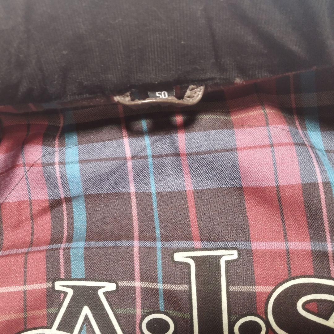 A.J.S 英国ライダースジャケット レザージャケットブラウン イギリス 茶色