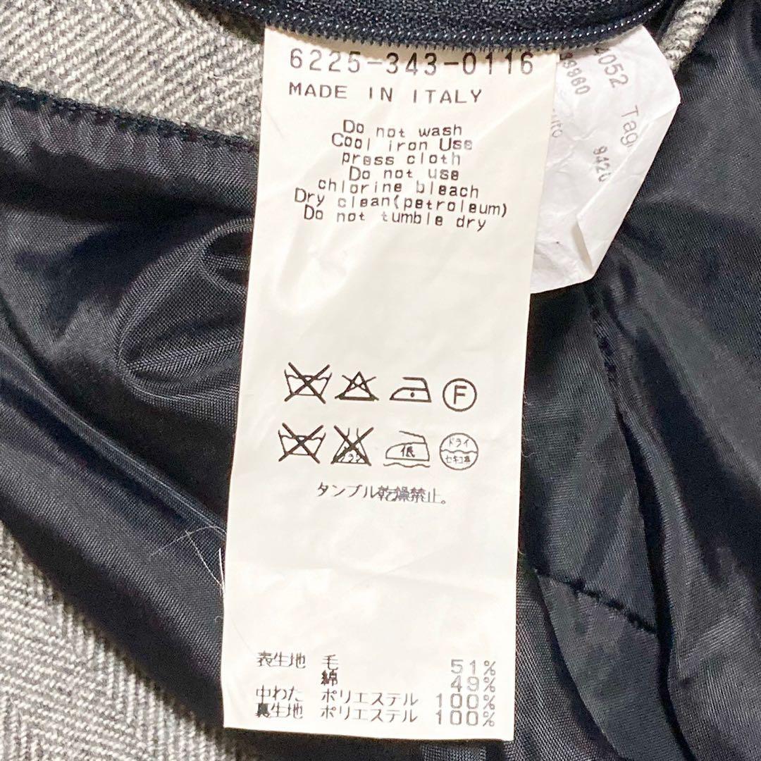 未使用 HERNO ヘルノ ウール トレンチコート グレー ベルト 46 S