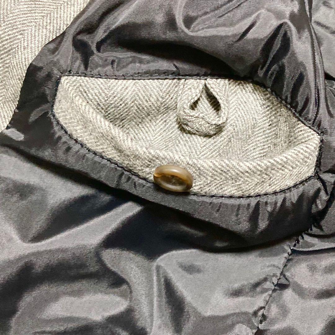 未使用 HERNO ヘルノ ウール トレンチコート グレー ベルト 46 S