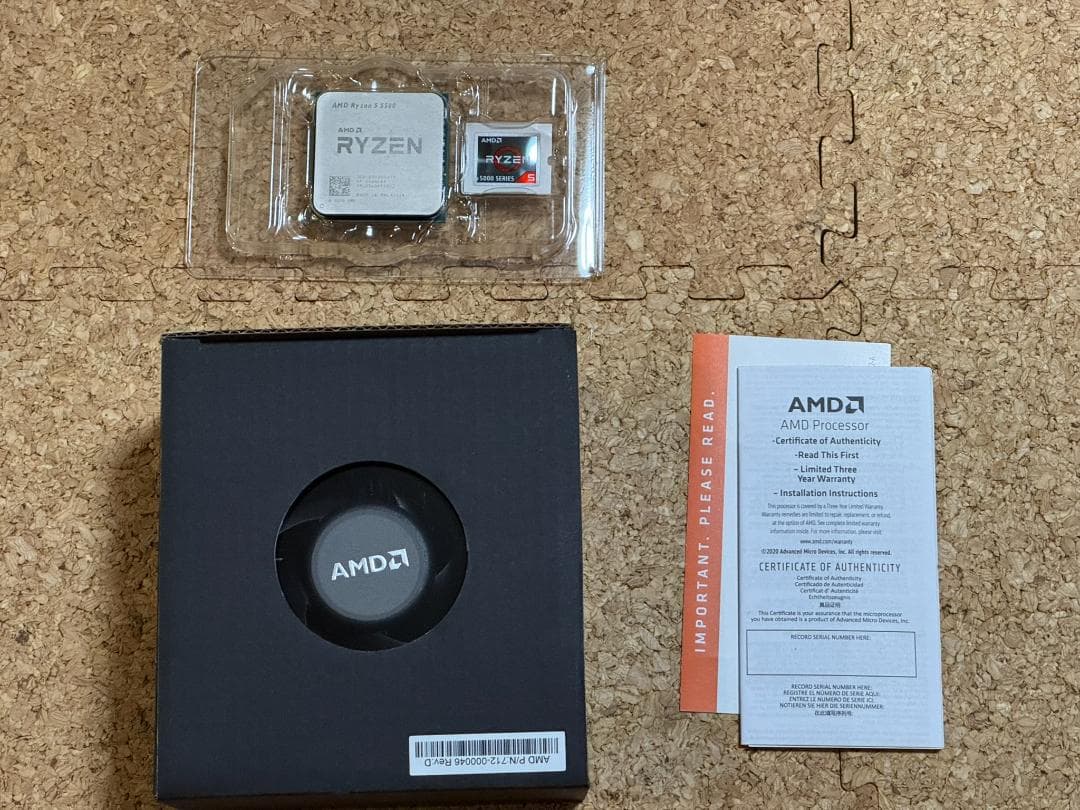 【ほぼ未使用】AMD Ryzen 5 5500 CPU 5000シリーズ