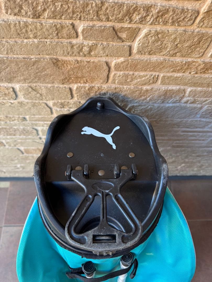 希少　美品　ミニ×プーマ コラボ　スタンド式　キャディバッグ　ティファニーブルー