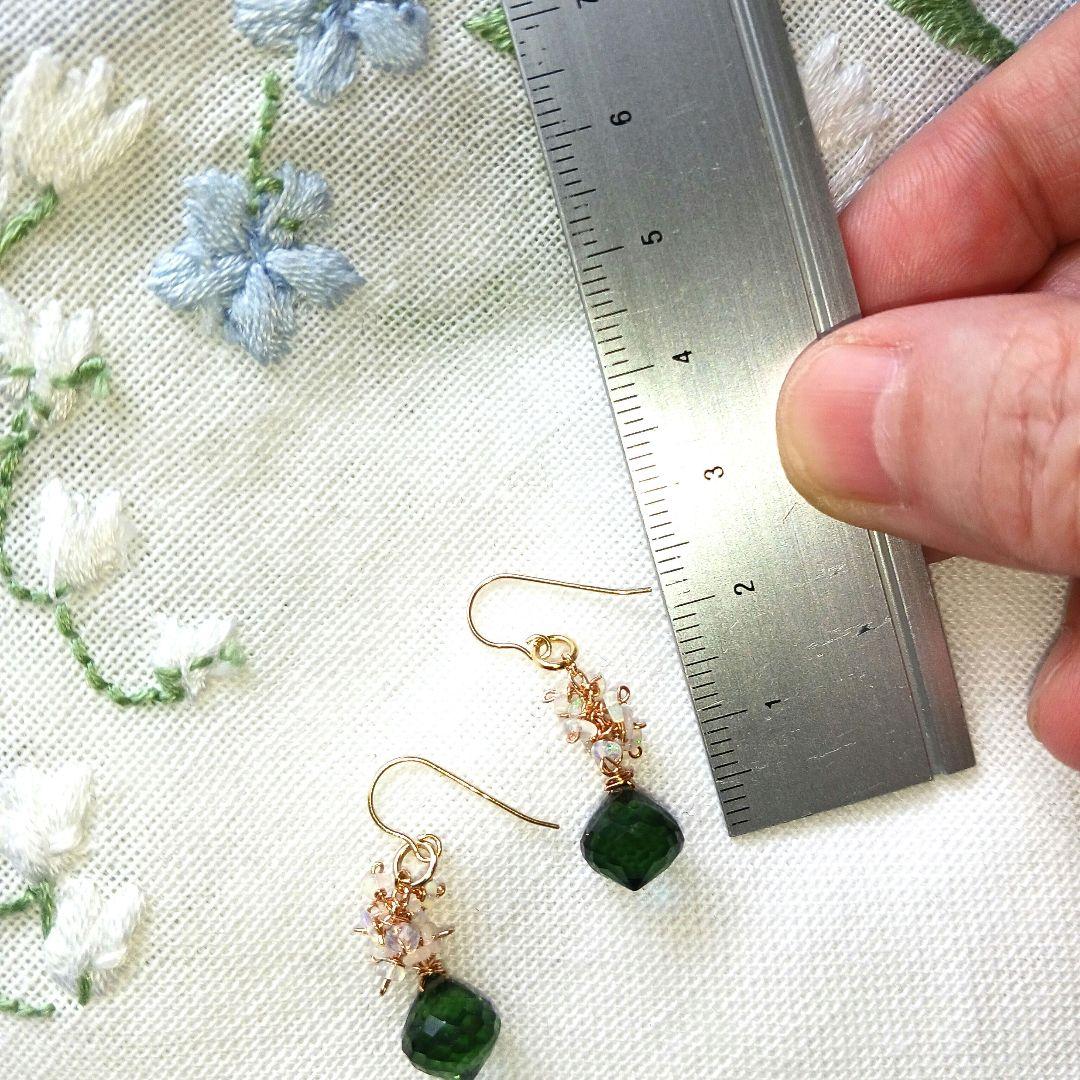 チャムチャム様冬色現品限り　薄雪色のピアス他14kgf