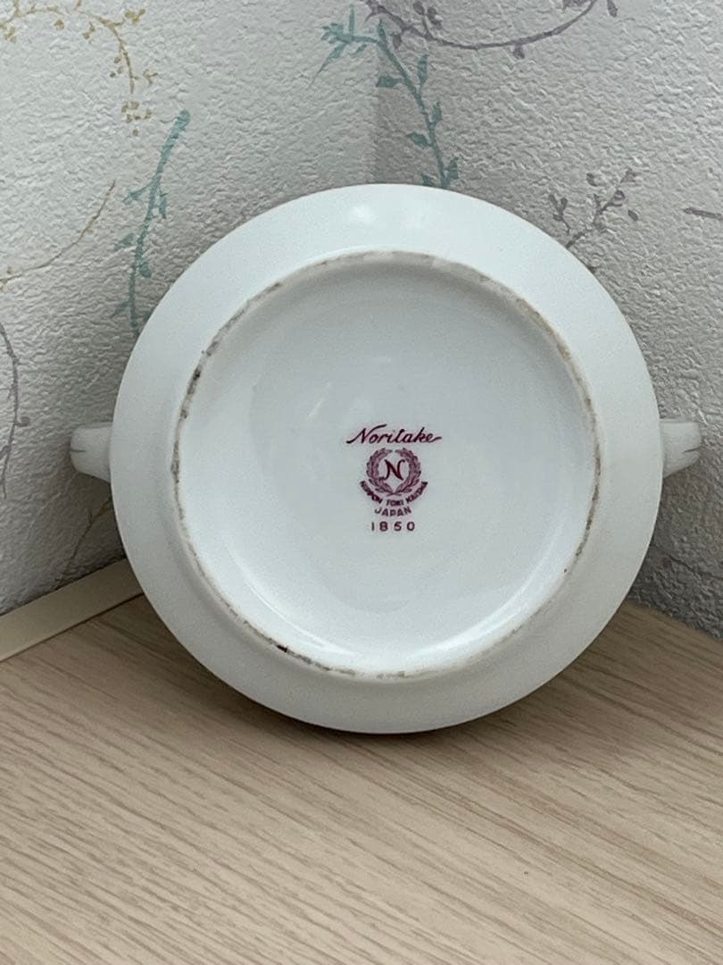 オールドノリタケ　1850年　小皿6枚 大皿1枚　シュガーポット　ミルクポット