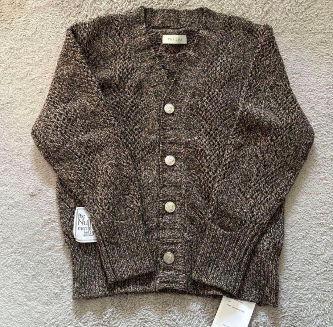 NULLUS メリノウールカーディガン