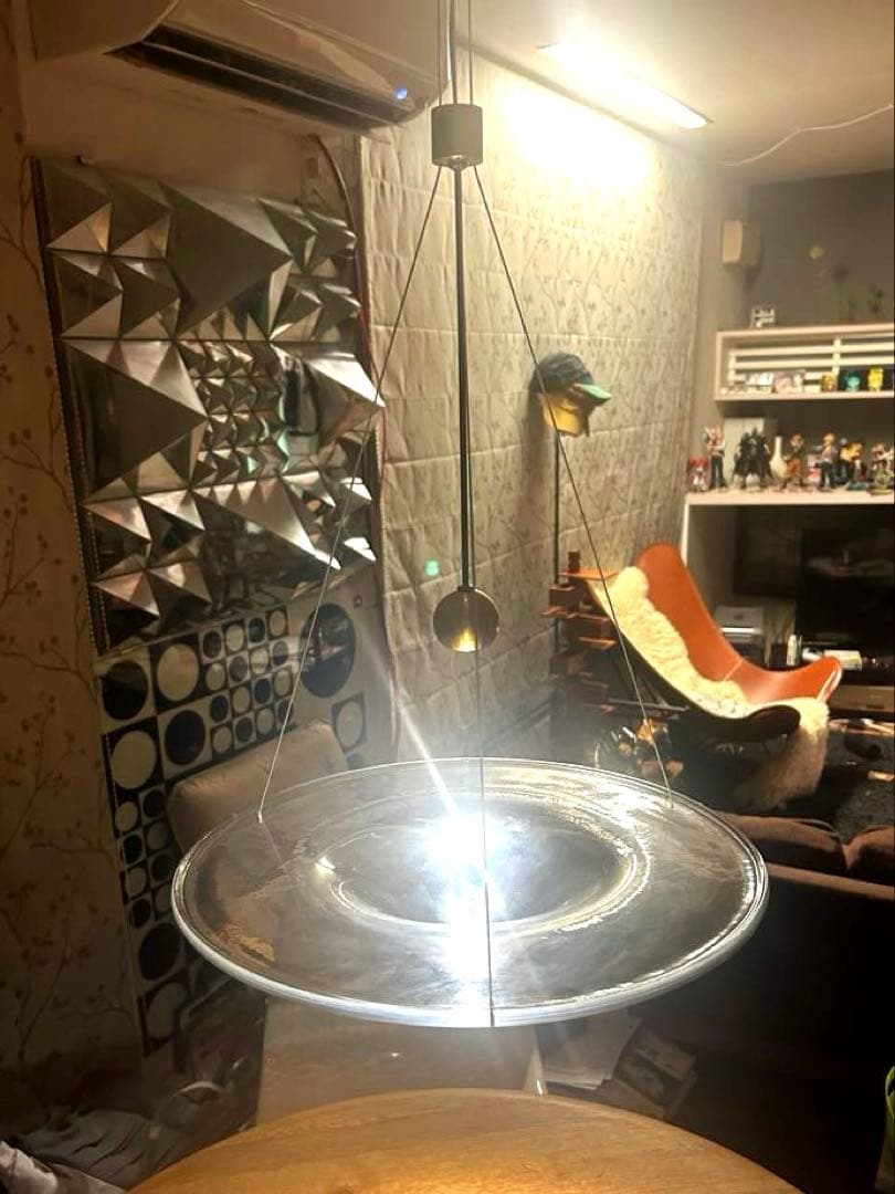 [海外輸入品]　カスタマイズ品　モダンペンダントLEDライト(暖色)　アート