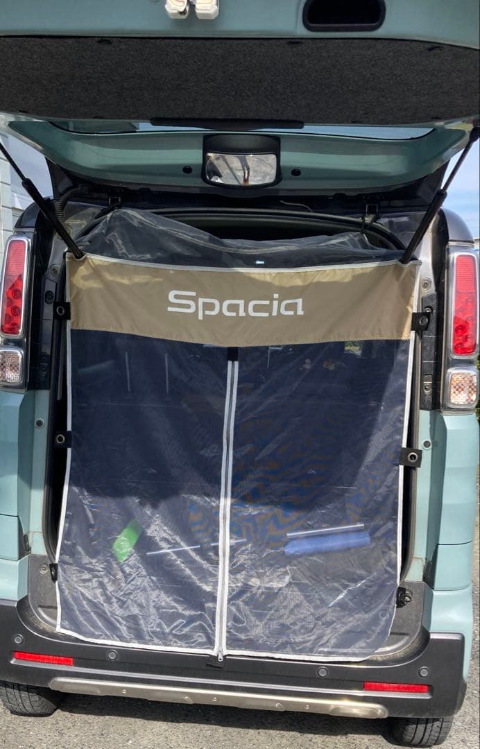 ひ*ん様 SUZUKI スペーシアギア 純正 バックドアネット カーテン