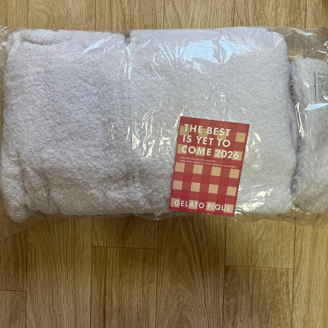 【ジェラートピケ】2026 福袋　もこもこ　ルームウェア　セット　フリー　ピンク