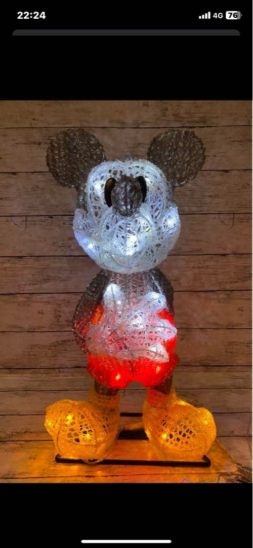 タカショー　ミッキーマウス 3D モチーフライト　クリスマス