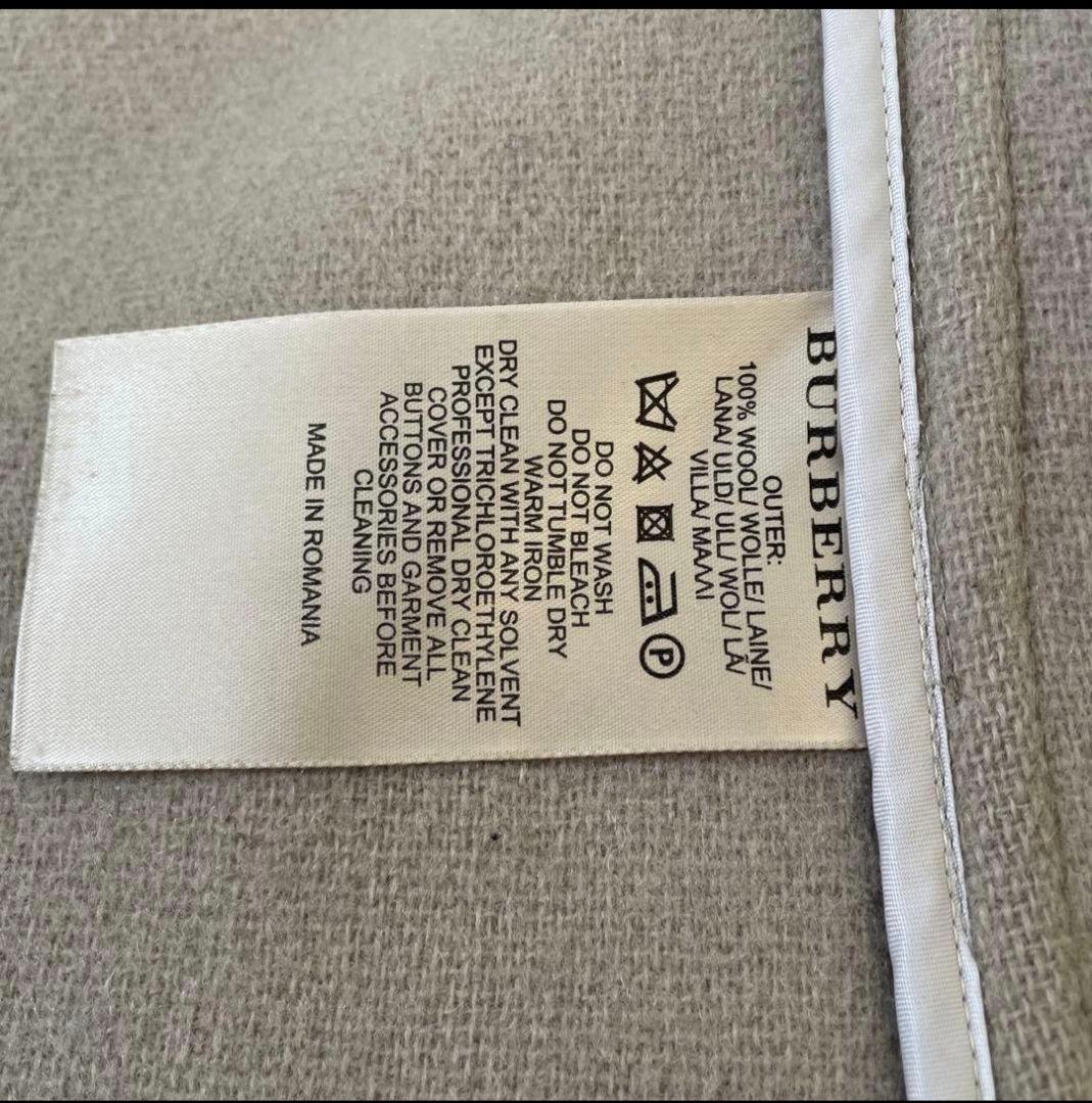 バーバリーダッフルコートグレーサイズ12