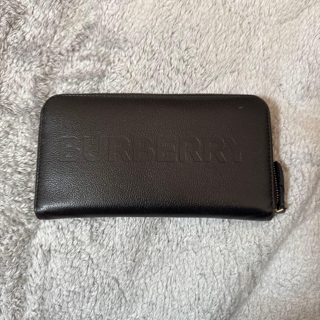 極美品　バーバリー　現行　メンズ　　長財布　ブラック　値下げ交渉可能