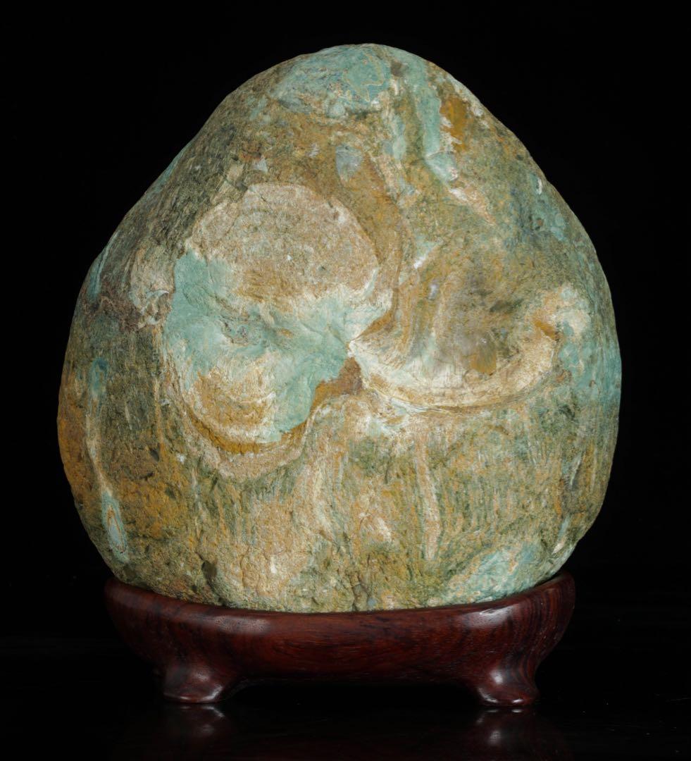 土岐石　水石 天然石 鑑賞石 4.4kg 景石 盆石 盆景 盆石 景観石 飾石