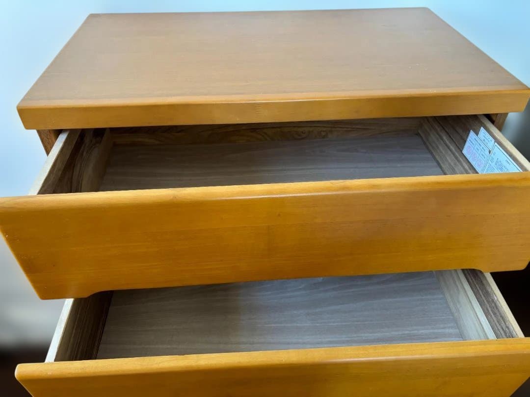 【送料込み】ニトリ　天然木　ハイチェスト フジ　6段チェスト タンス