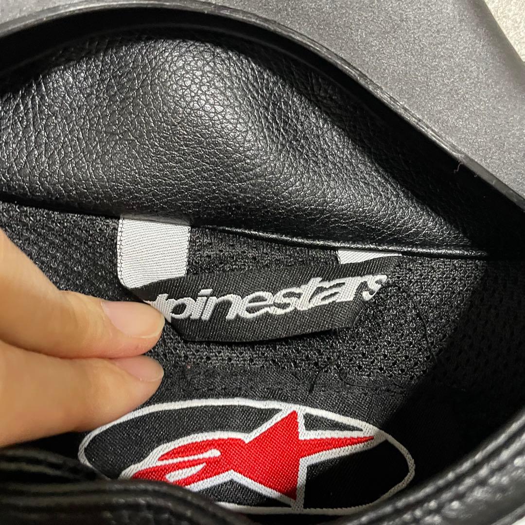 美　アルパインスターズ　レザー　ジャケット　ライダース　バイカー　ブラック　XL