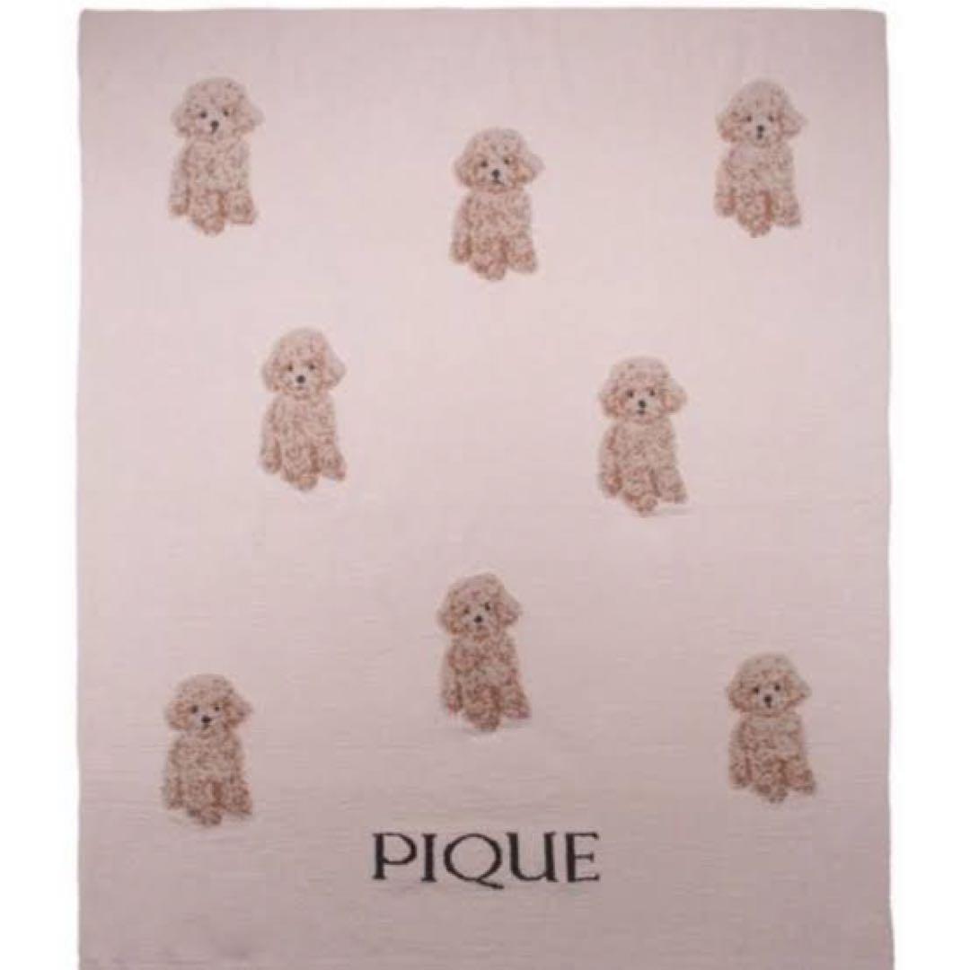 新品未開封 ジェラートピケ トイプードル ジャガードマルチカバー