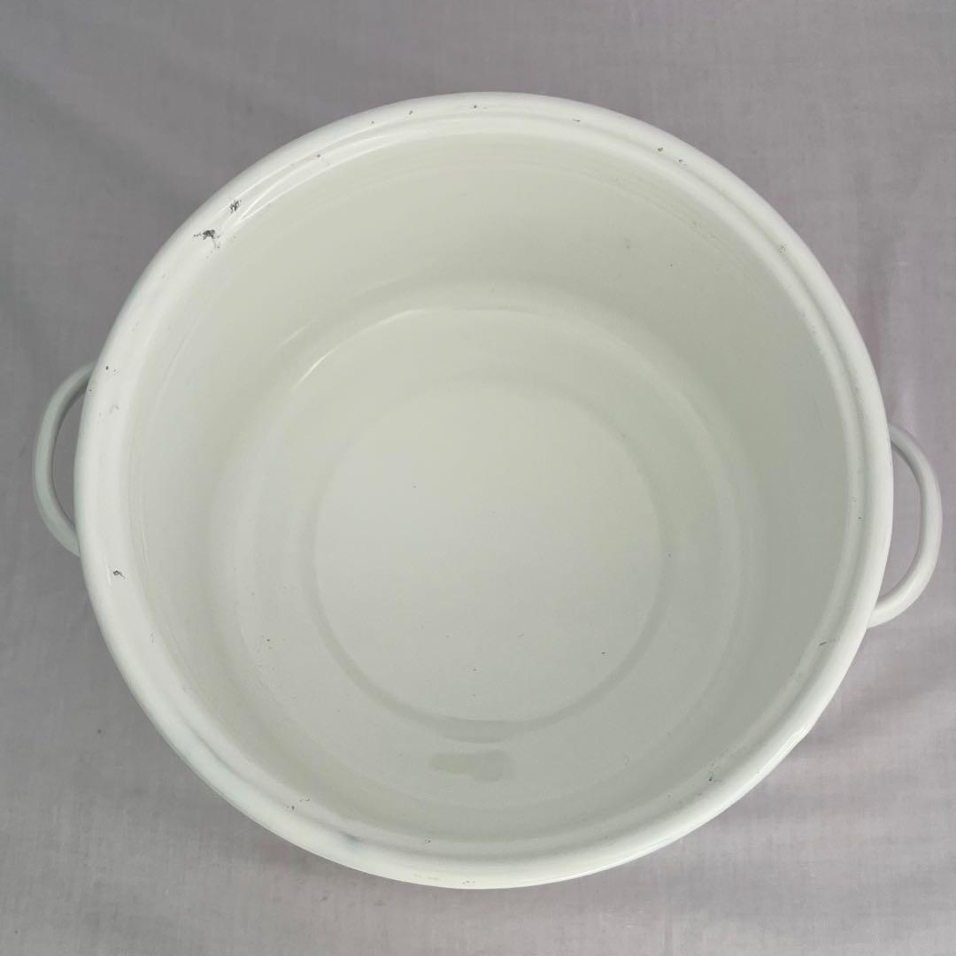 希少‼️【在庫限り】ホーロースチームポット　23cm 鍋　レトロ　匿名配送