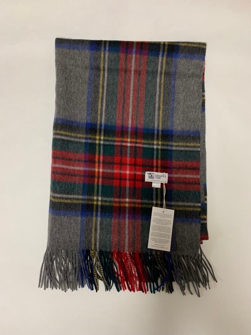 h*a様 美品 ジョンストンズカシミア大判ストールグレースチュアート