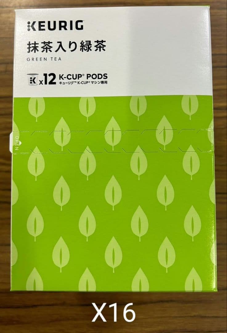 超お得商品～キューリグkカップ　抹茶入り緑茶 16箱セット