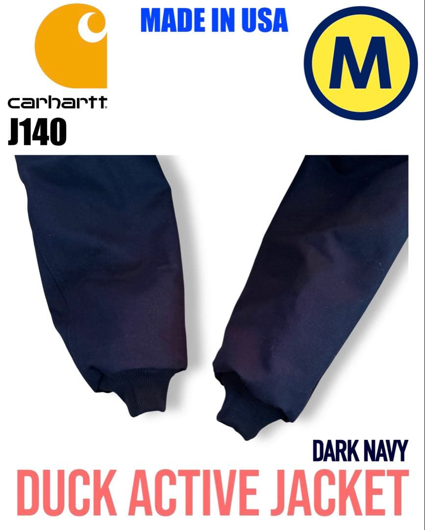 USA製 カーハート アクティブジャケット J140 ダークネイビー Mサイズ