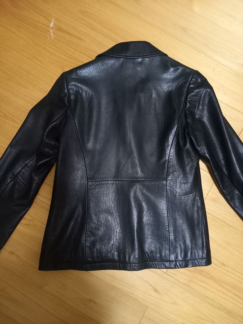 ブラックレザーシングルジャケット