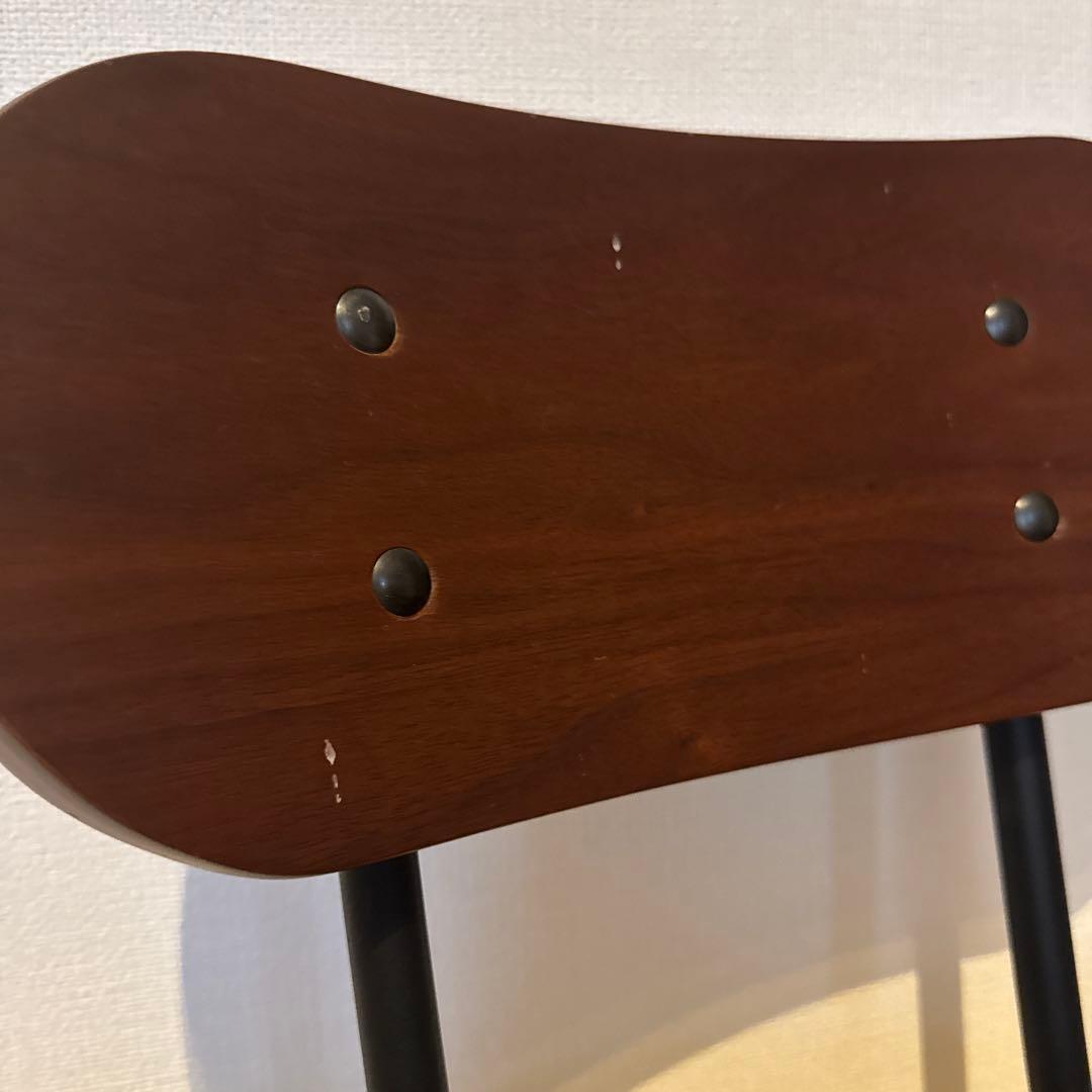 カウンターチェア 2脚セット 高さ調整可能※座面外して送ります