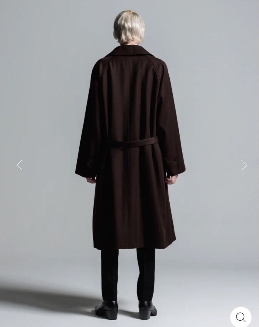 LITHIUM ブラウン 44 ウールギャバジンタイロッケンコート