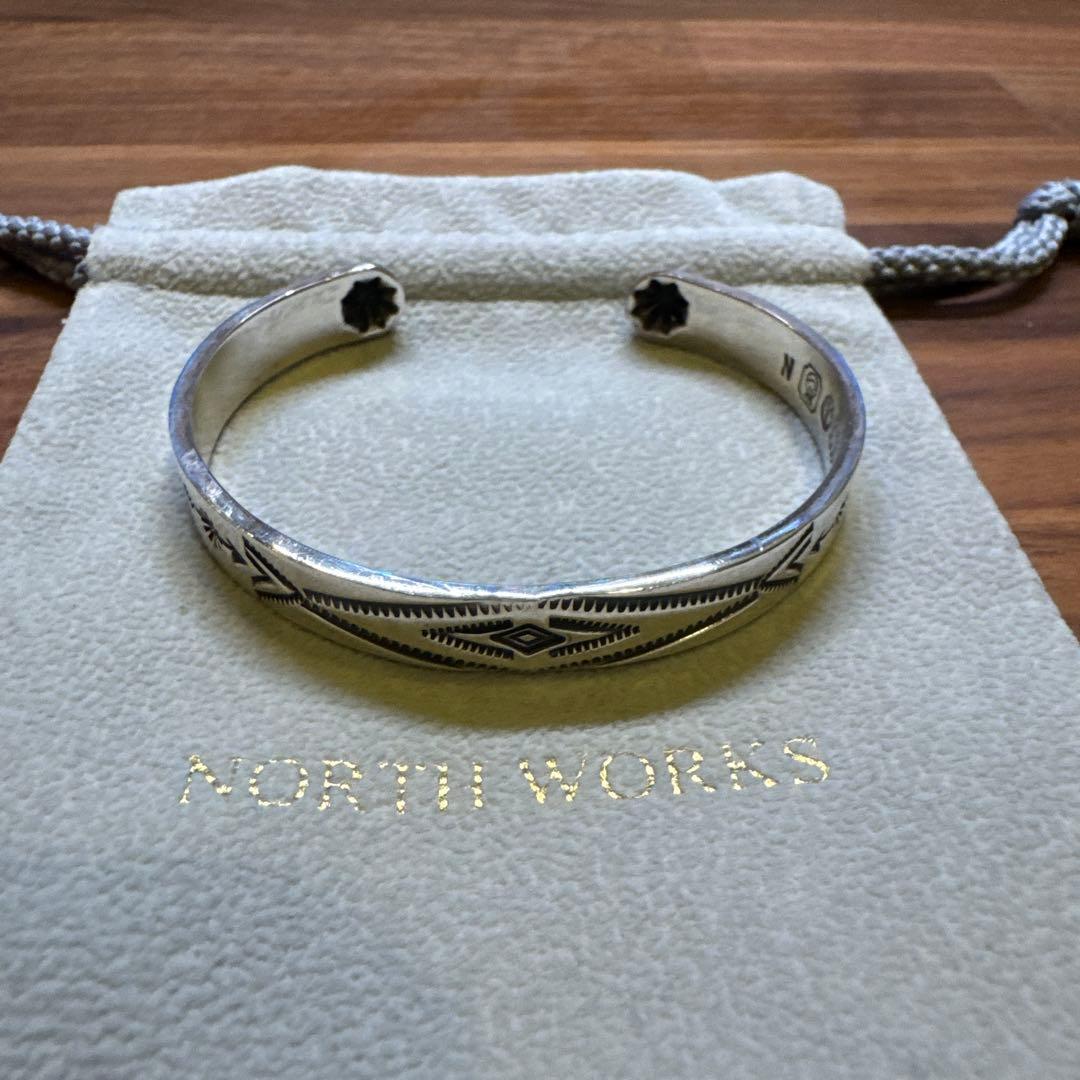 ノースワークス W-009 シルバー バングル 900 ネイティブ系 メンズ