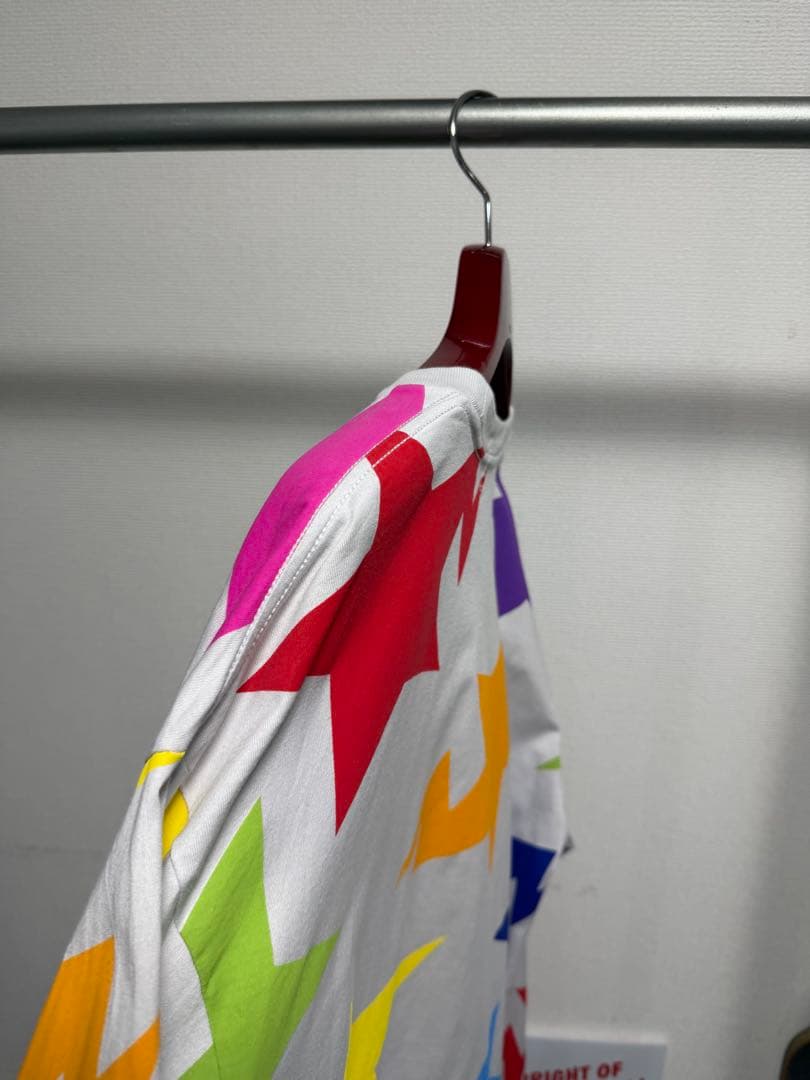 A BATHING APE スターマルチ　総柄　BAPE ロングTシャツ XL