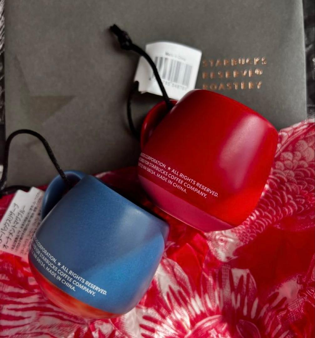 スターバックス リザーブ ホリデー オーナメント マグブルー マグレッド