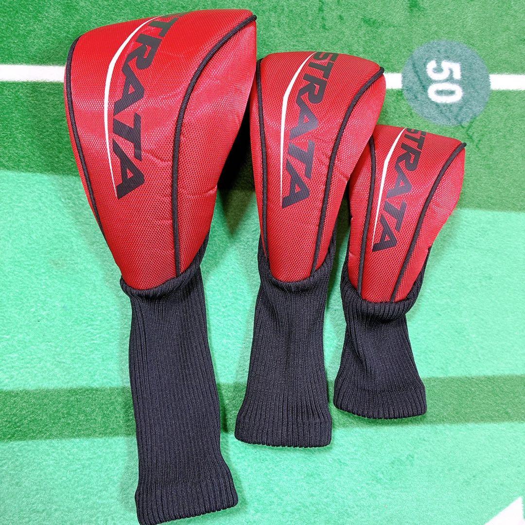 【左利き用・初心者OK】STRATA メンズゴルフクラブセット 10本