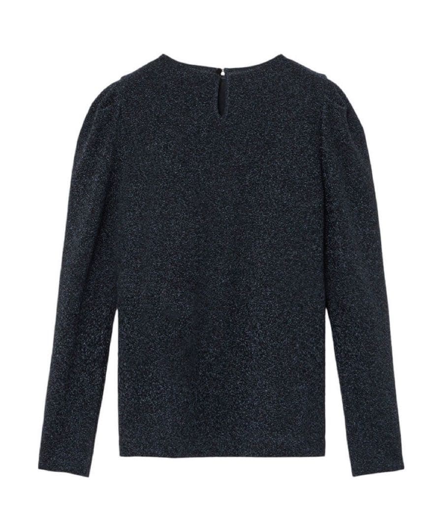 ANAYI シャイニージャージークルー プルオーバー ネイビー アナイ トップス